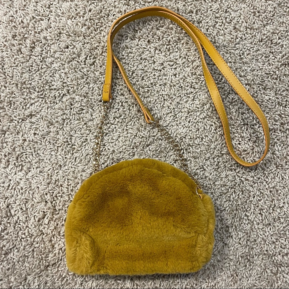 Faux Fur Crossbody Purse